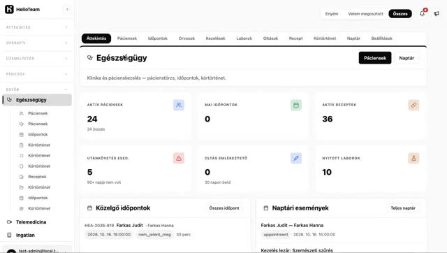 Egészségügy bemutató