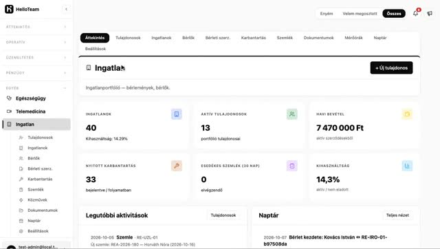 Ingatlan bemutató