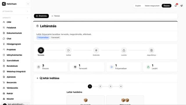 Leltározás bemutató